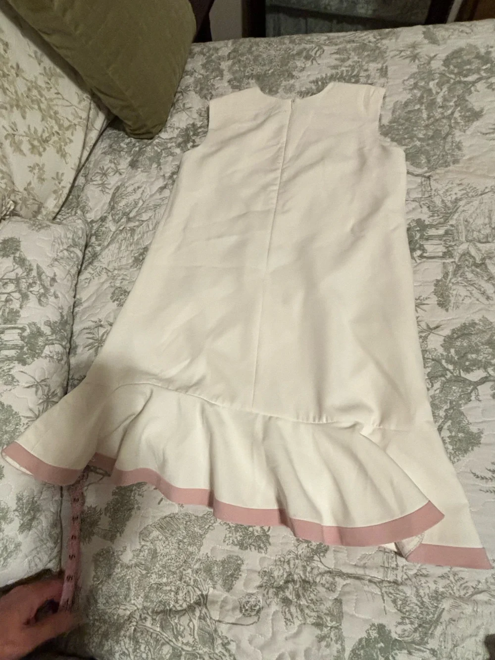 Victoria Beckham x Target sz girls XL Dress floral graphic sleeveless Pink Trim